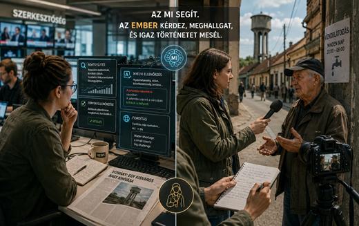 „Az újságíró pótolhatatlan, bár már engem is váltott le az AI” – Kert Attila a média jövőjéről