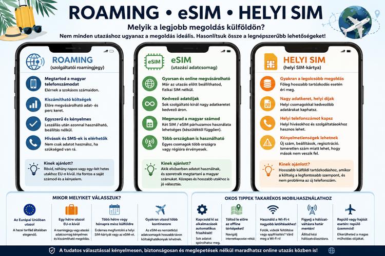 Okos mobilhasználat EU-n kívül is